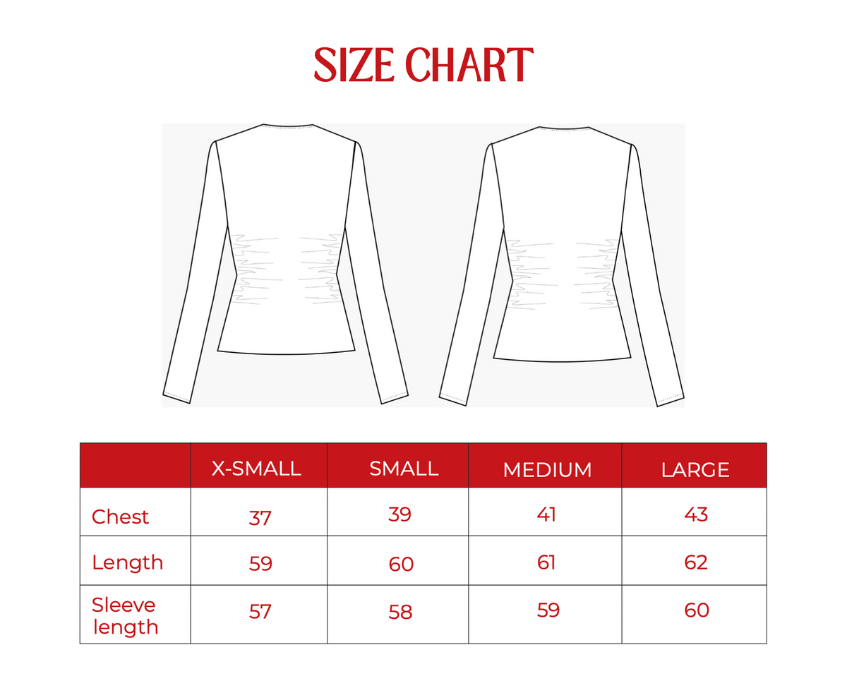 Product size guide