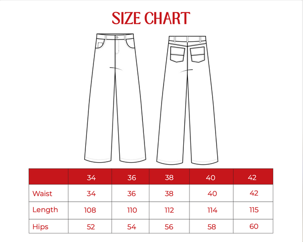 Wide Leg Denim Pants