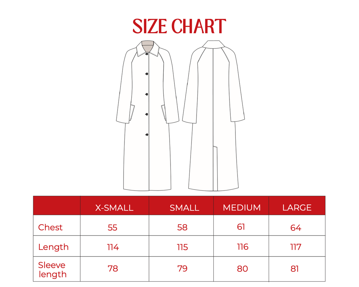 Product size guide