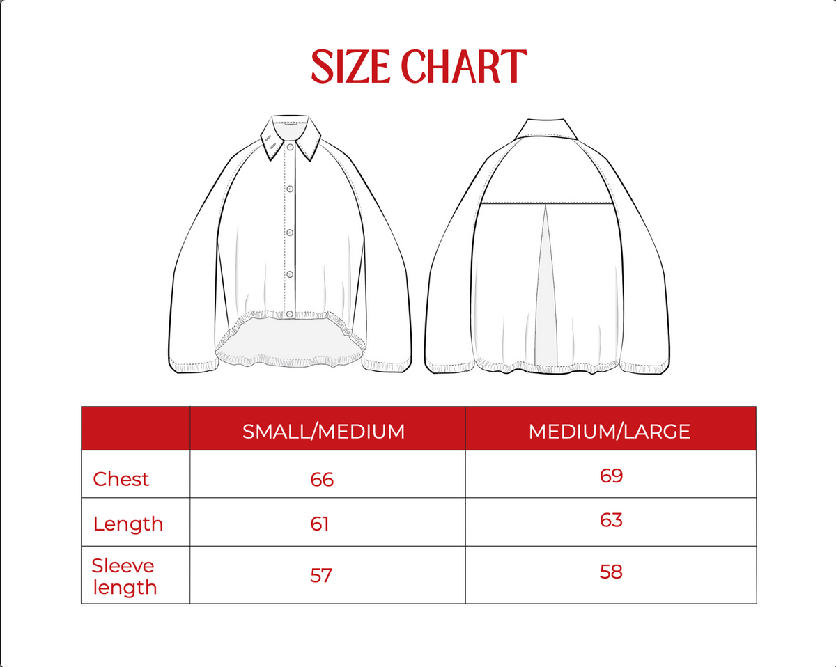 Product size guide
