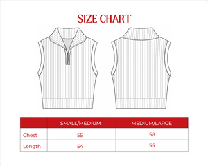 Knitted Vest in Grey