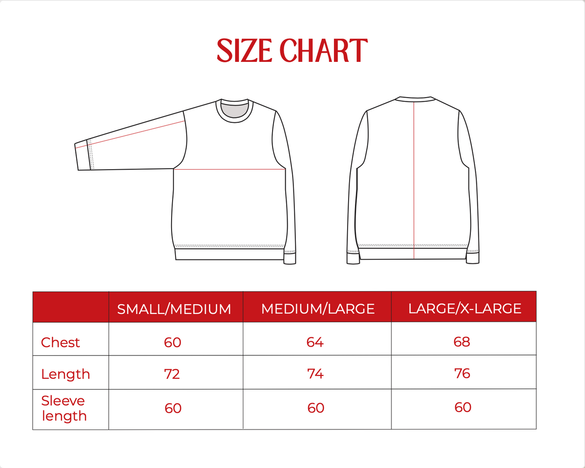 Product size guide