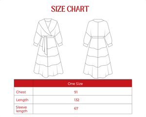 Pleated Kaftan in Black