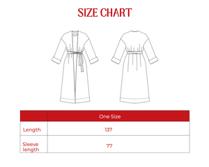 Crushed Taffeta Kaftan in Brown