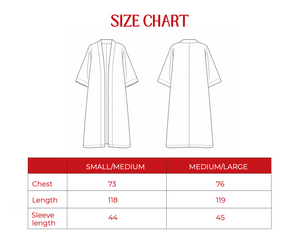 Crushed Velvet Kaftan in Black