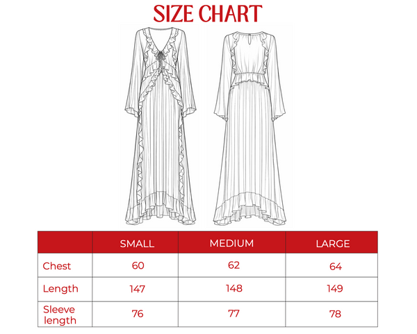 Ruffled Chiffon Dress in Black