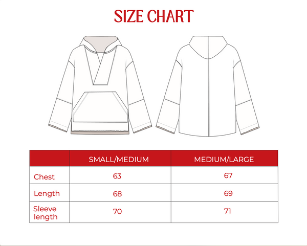 Ultra Soft V-Neck Hoodie in Beige