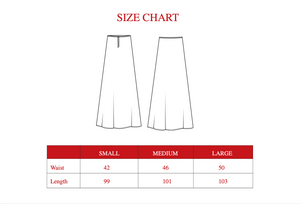 Linen Mermaid Skirt in Greyish