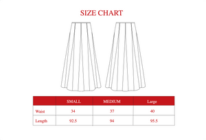 Godet Skirt in Offwhite