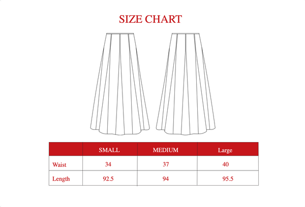 Godet Skirt in Offwhite