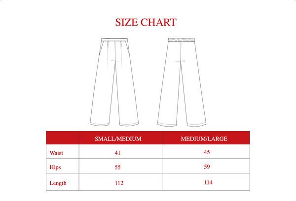 Tapered Linen Pants in Red