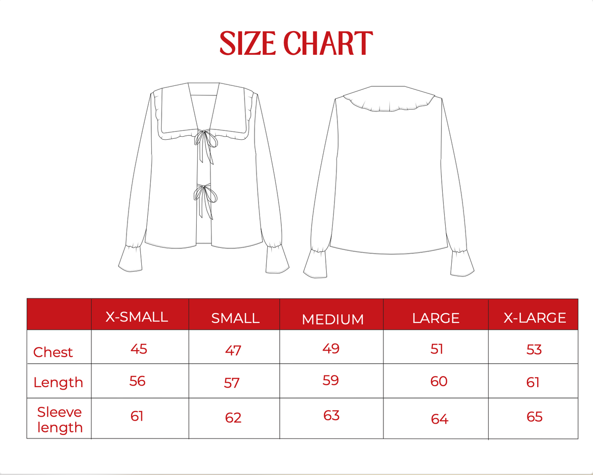 Product size guide