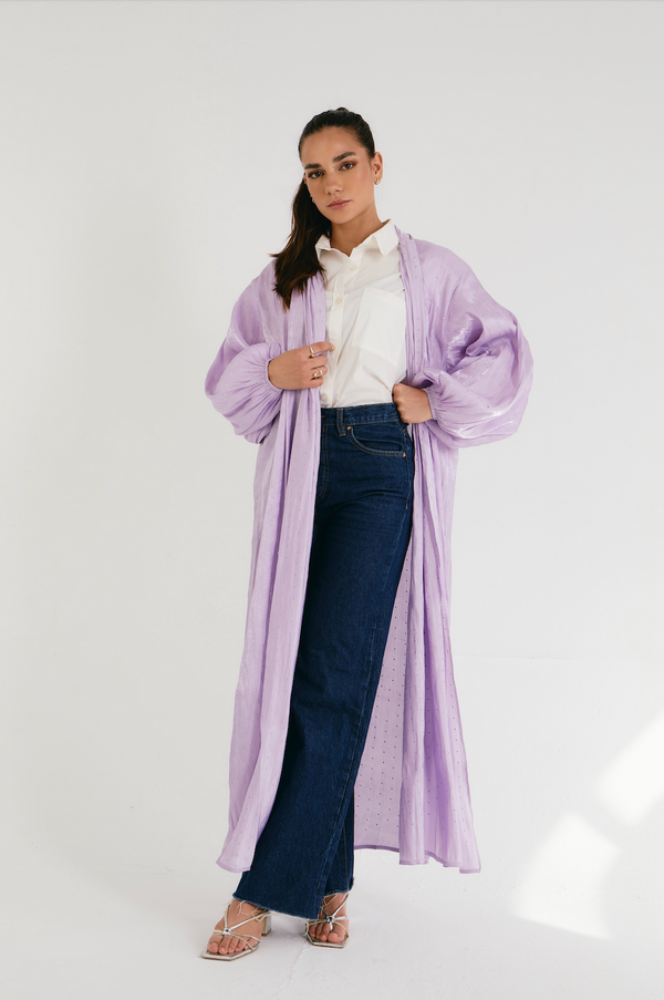Bedazzled Kaftan in Lilac