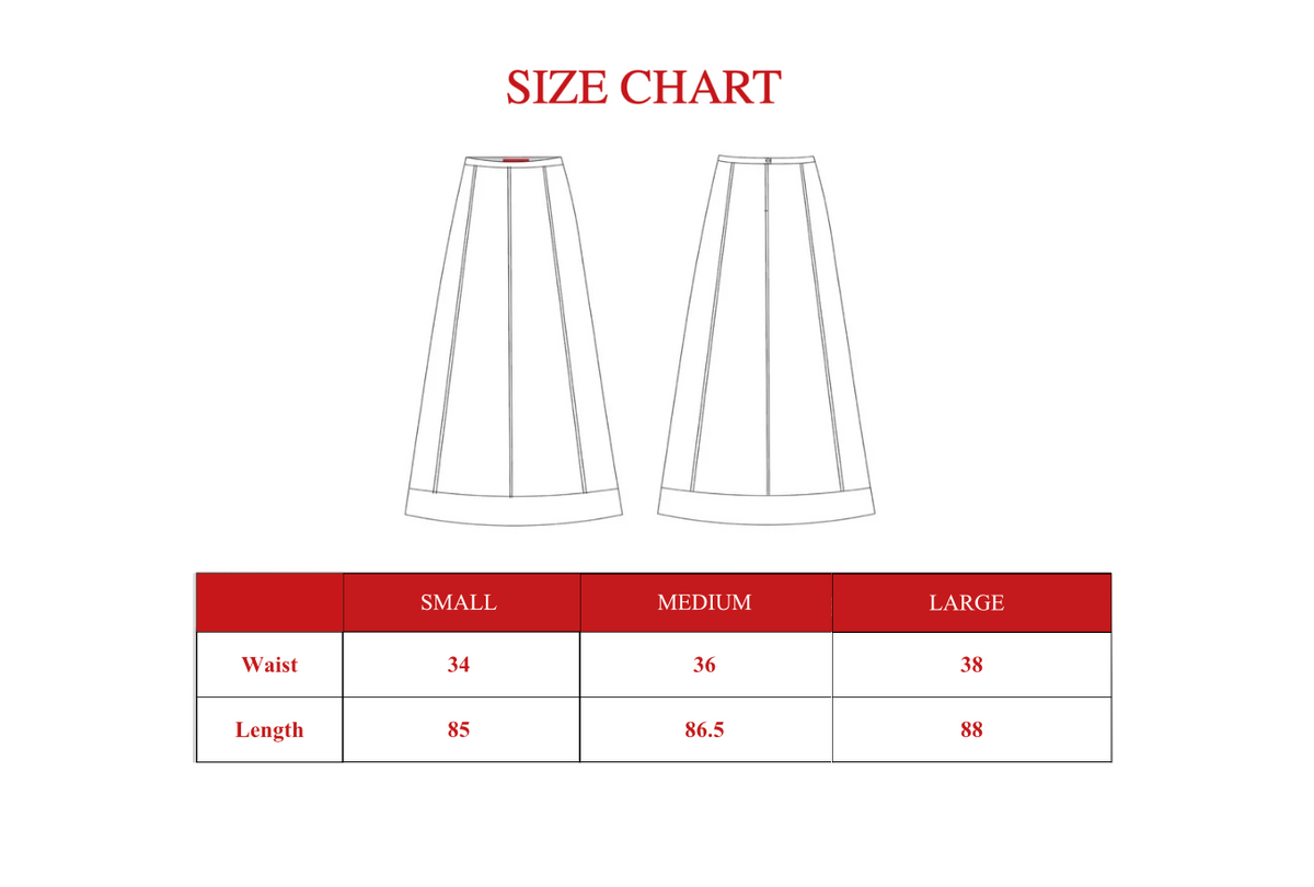 Product size guide