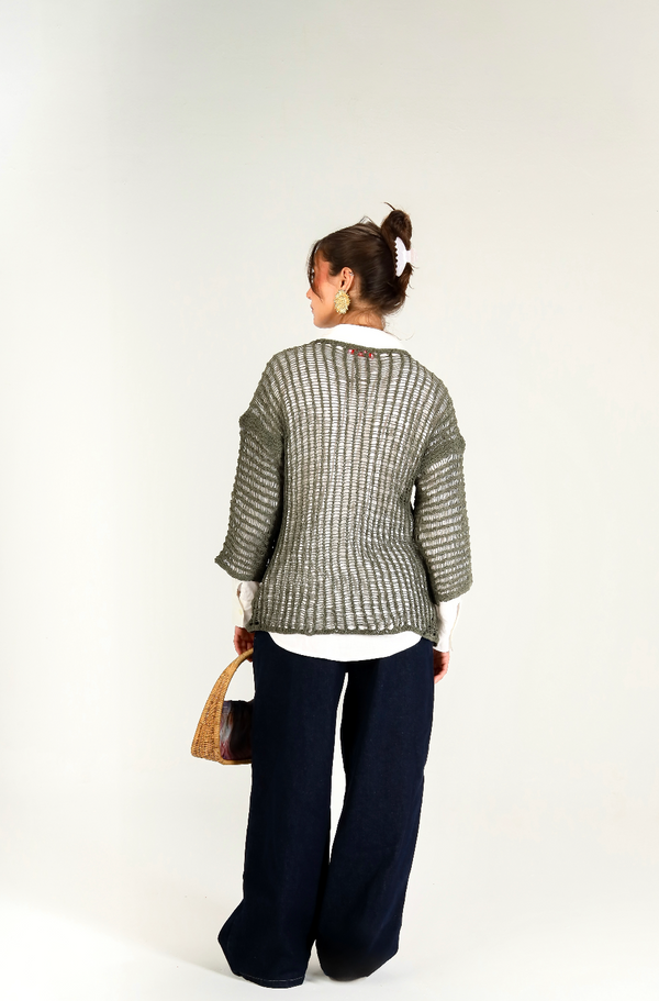Island Dream jumper in Forest Green
