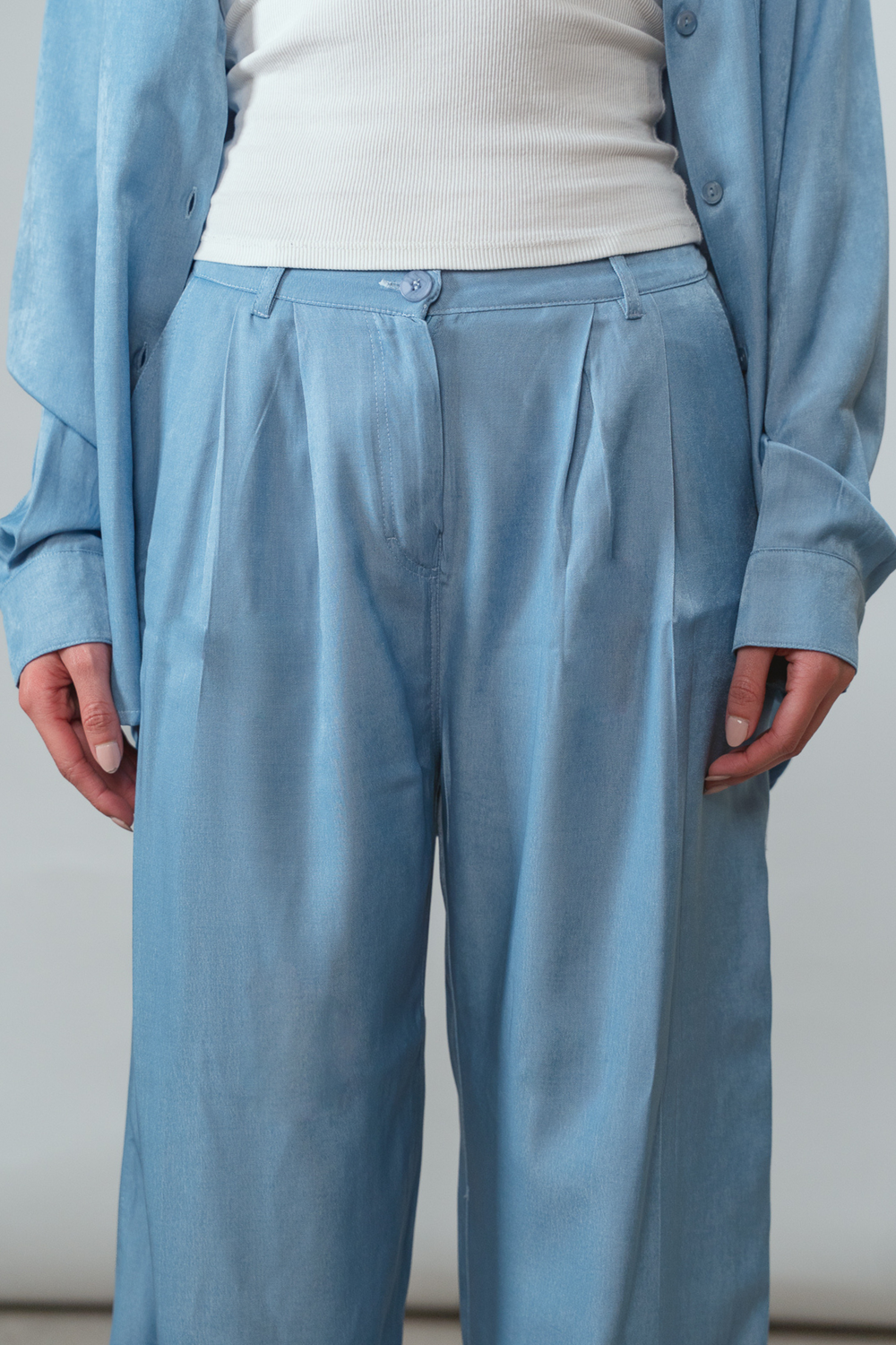 True Blue Pants in Light Blue