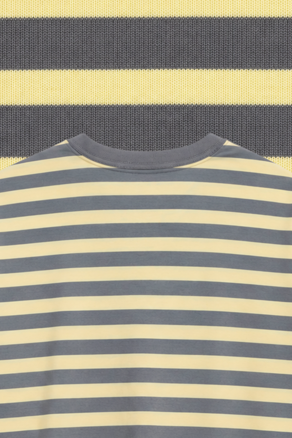 Striped Long Sleeve in Grey