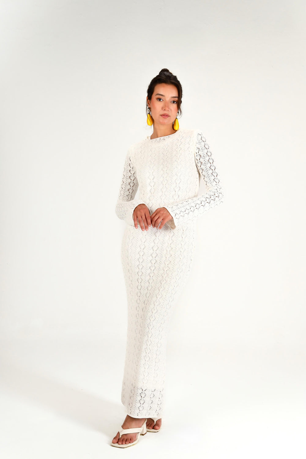 Beachday Maxi Dress in Off White