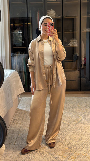 Around Town Satin Shirt