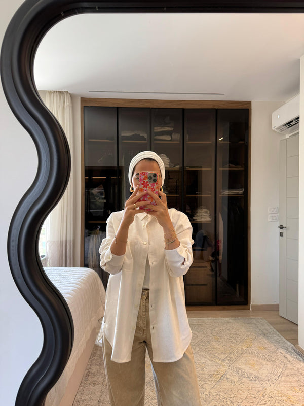 Linen Shirt in Off-White