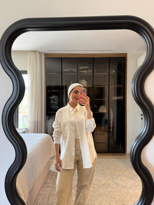 Linen Shirt in Off-White