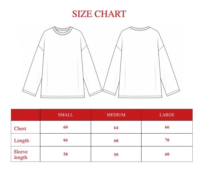 Product size guide