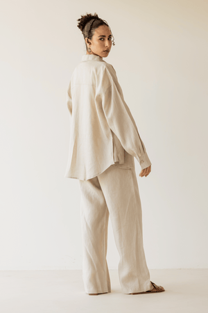 Livin’ In Linen Shirt in Beige
