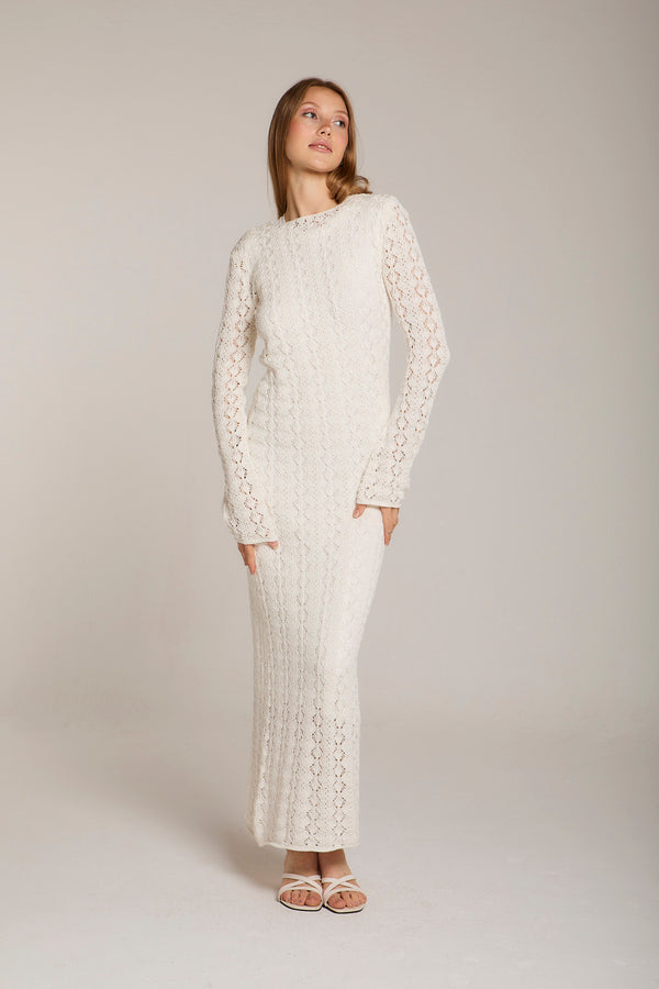 Beachday Maxi Dress in Off White