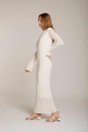 Beachday Maxi Dress in Off White