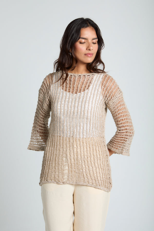 Island Dream jumper in Biscuit
