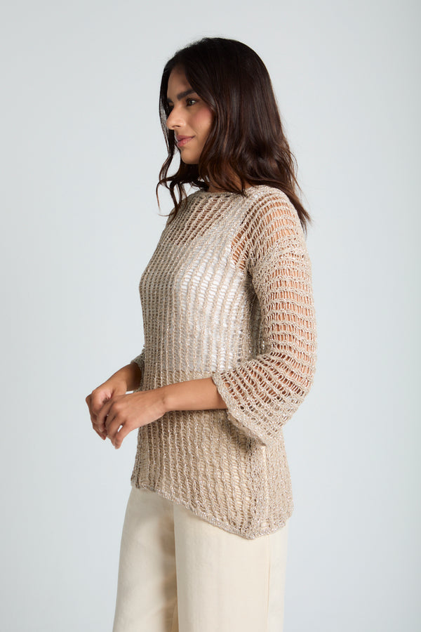 Island Dream jumper in Biscuit