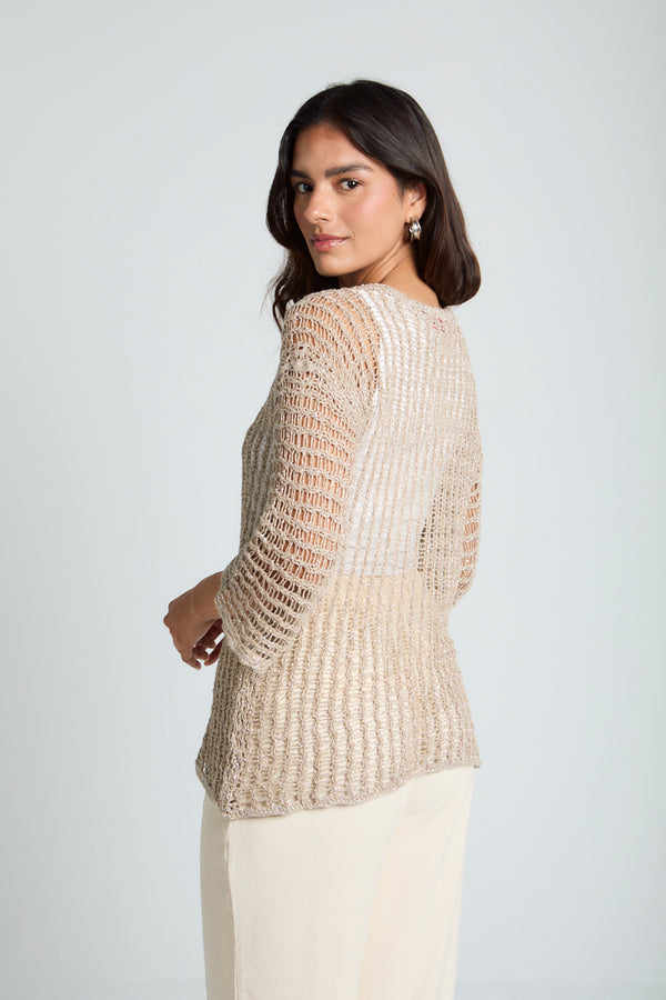Island Dream jumper in Biscuit