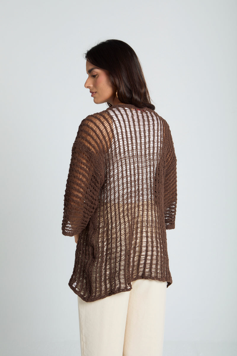 Island Dream jumper in Chocolate Brown