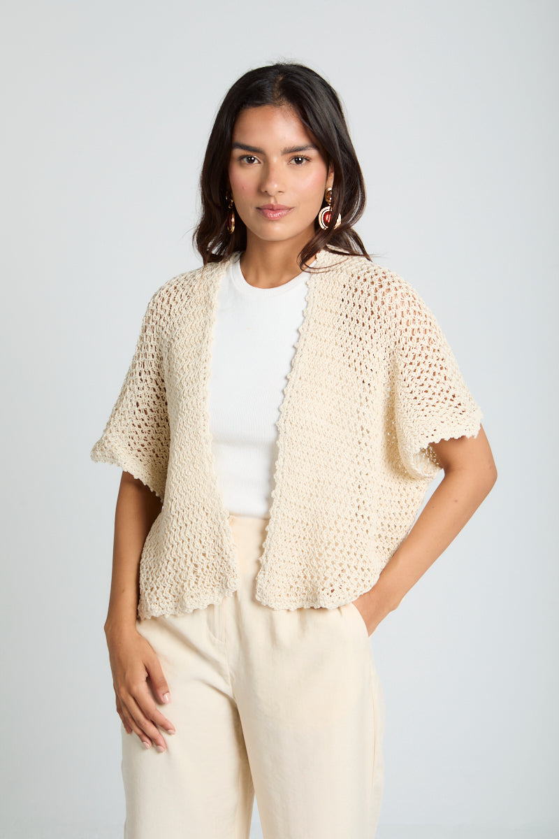 Sunny Day Cardigan in Beige