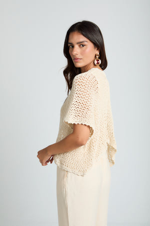 Sunny Day Cardigan in Beige