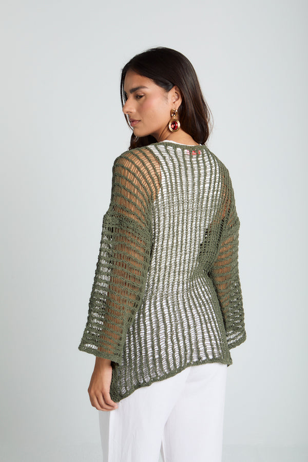 Island Dream jumper in Forest Green