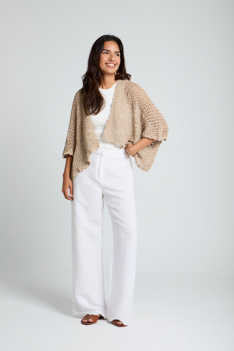 Sunny Day Cardigan in Cafe