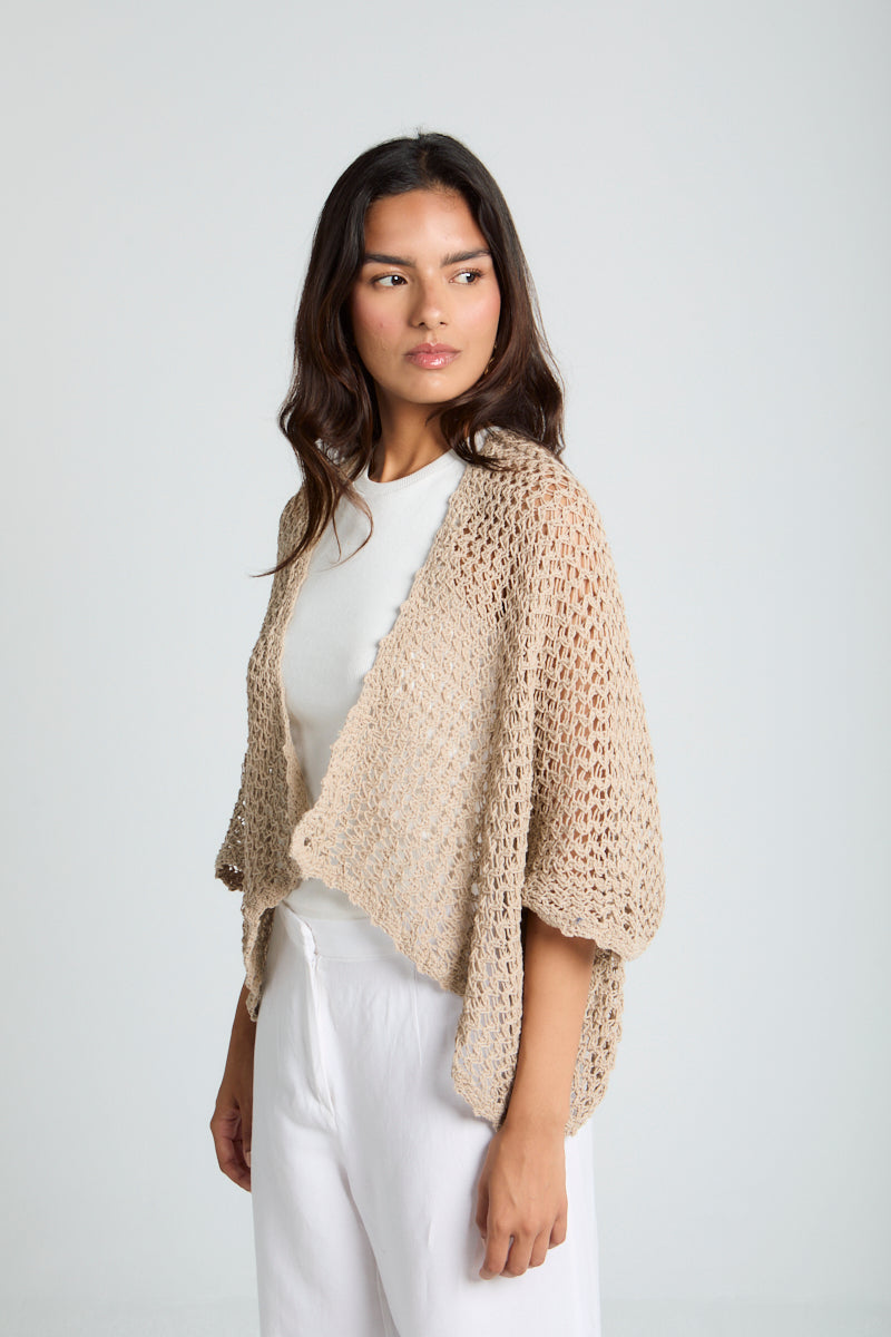 Sunny Day Cardigan in Cafe