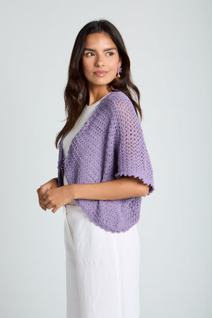 Sunny Day Cardigan in Purple