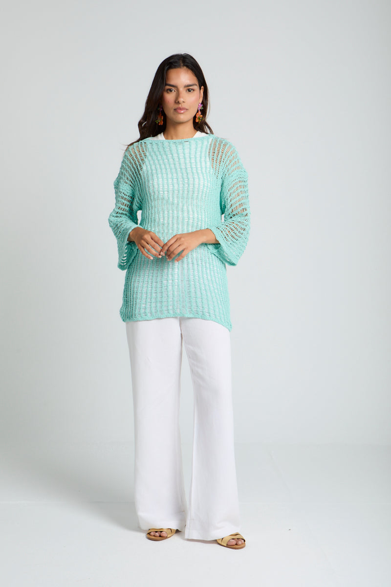 Island Dream jumper in Tiffany