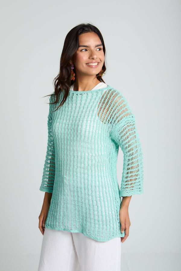 Island Dream jumper in Tiffany