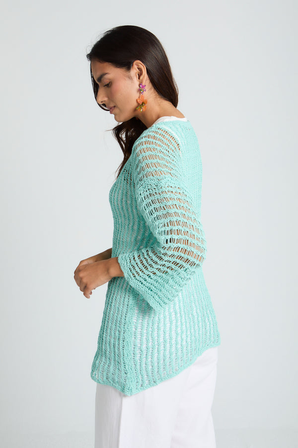 Island Dream jumper in Tiffany