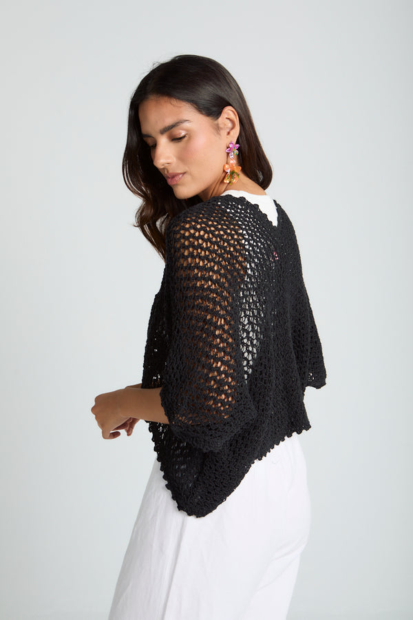 Sunny Day Cardigan in Black