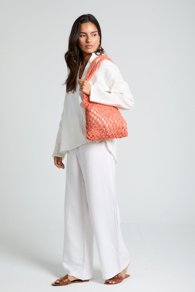 Daisy Strings Bag in Orange