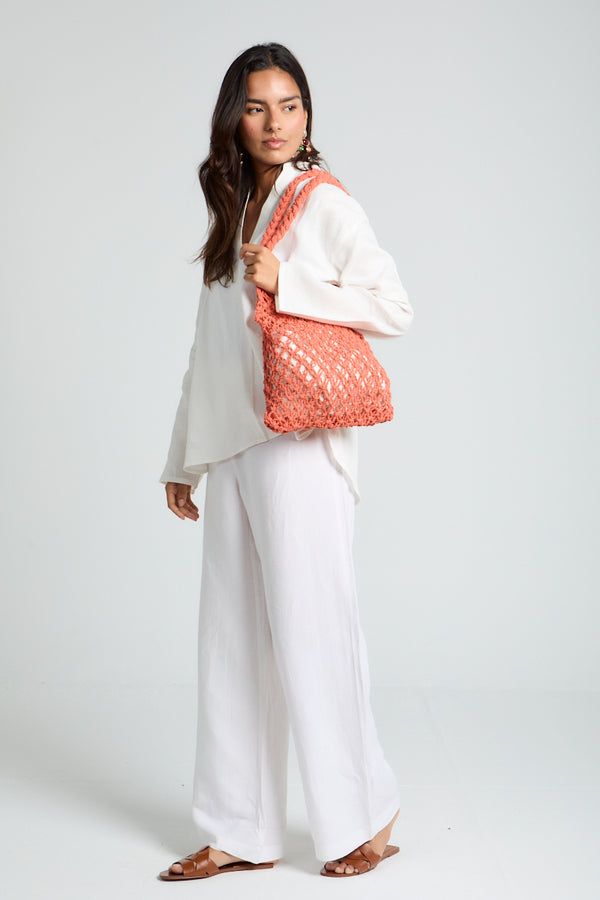 Daisy Strings Bag in Orange