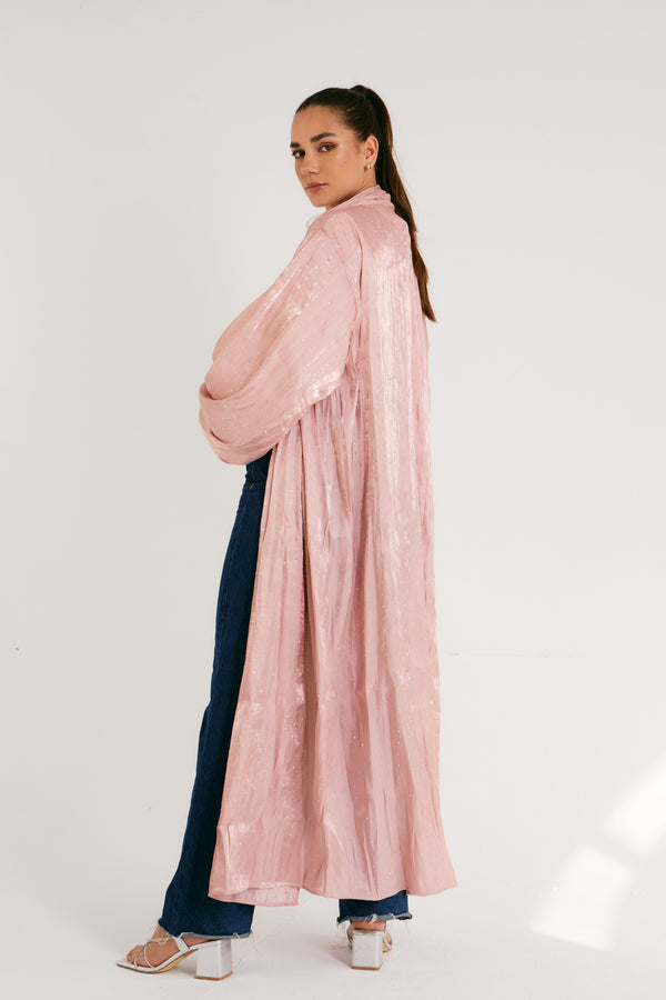 Bedazzled Kaftan in Nude
