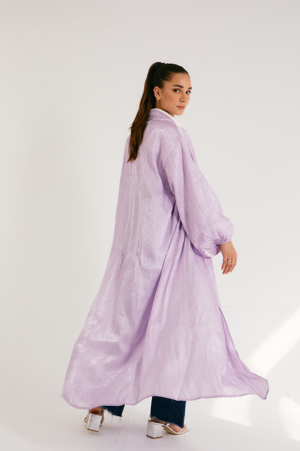Bedazzled Kaftan in Lilac