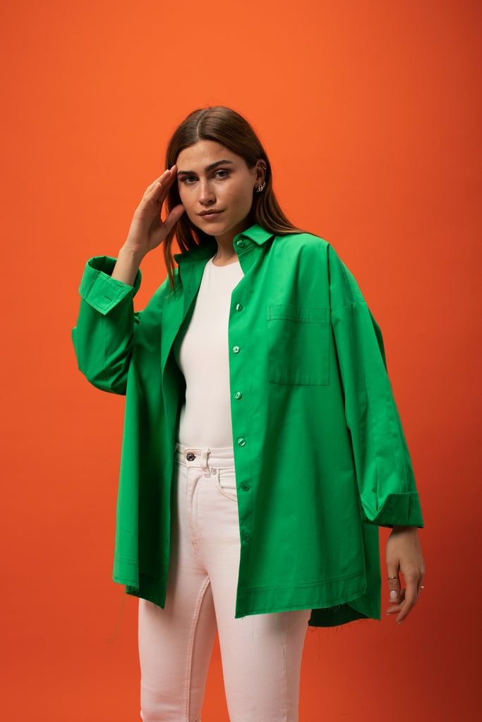 Urban Poplin Shirt in Green