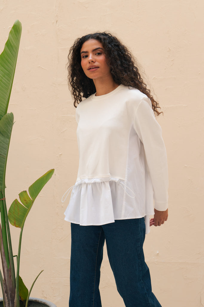 Back To Basic Top in White